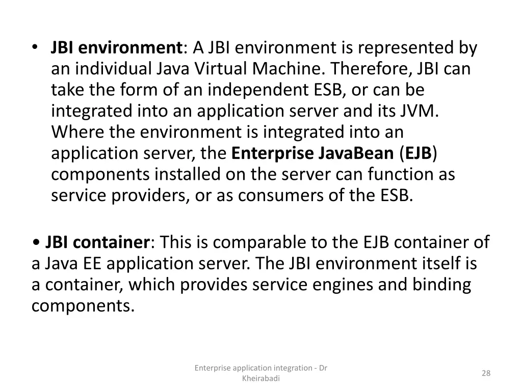 jbi environment a jbi environment is represented
