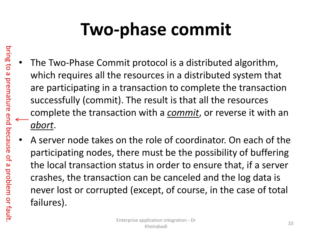two phase commit