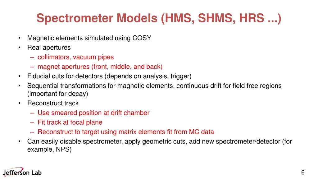 spectrometer models hms shms hrs