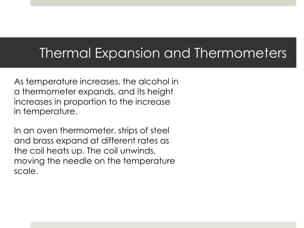 thermal expansion and thermometers