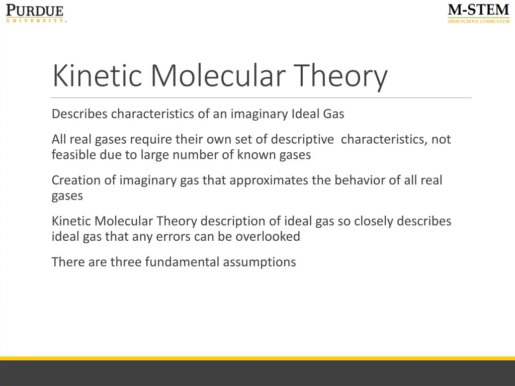 kinetic molecular theory