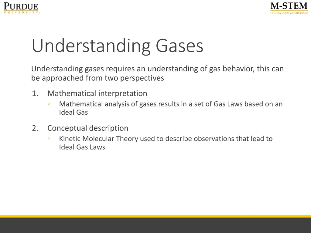 understanding gases