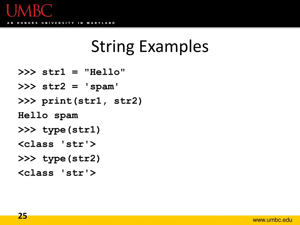 string examples