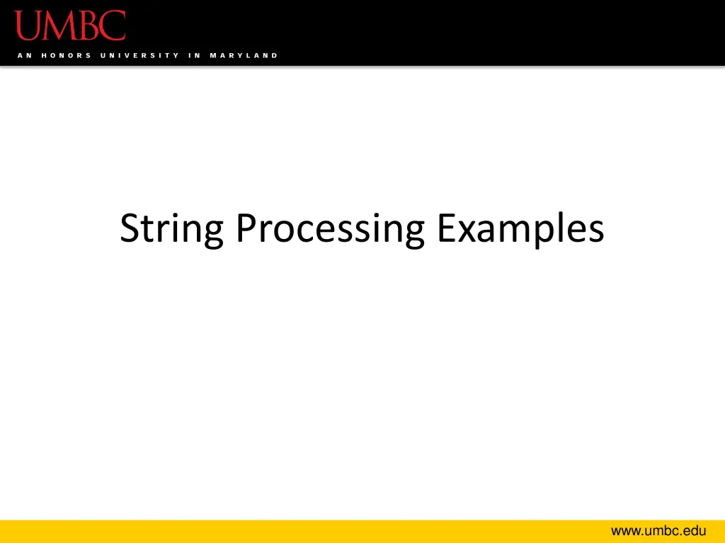 string processing examples