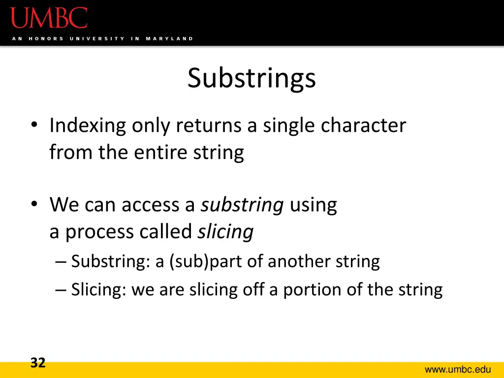 substrings