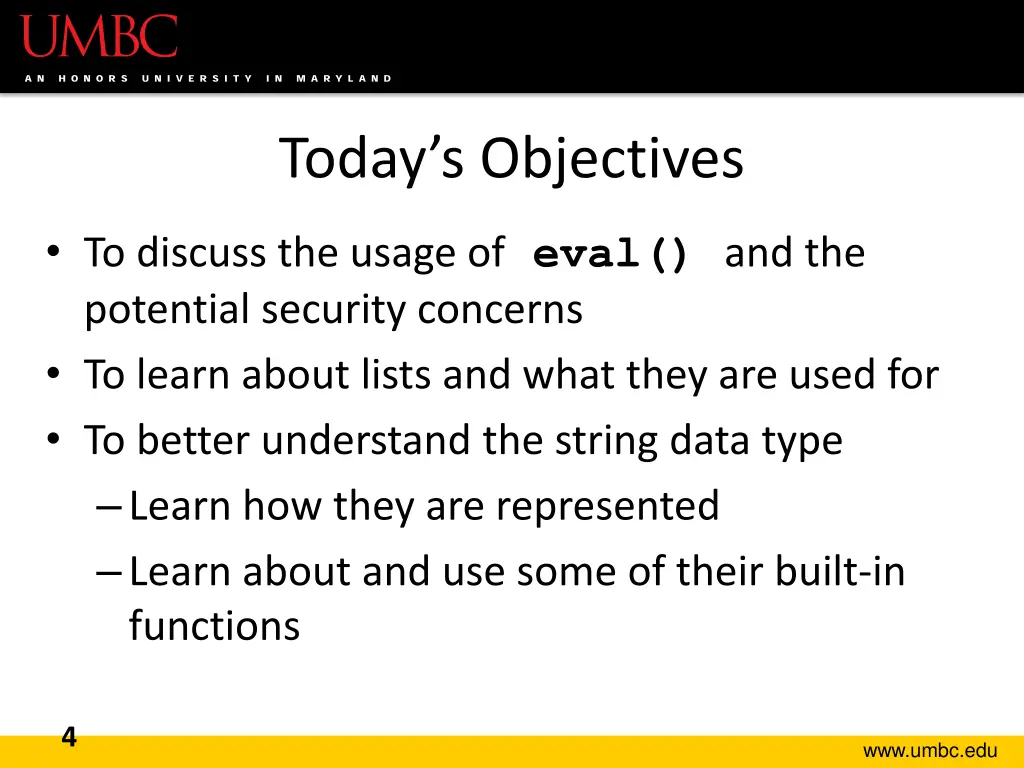 today s objectives