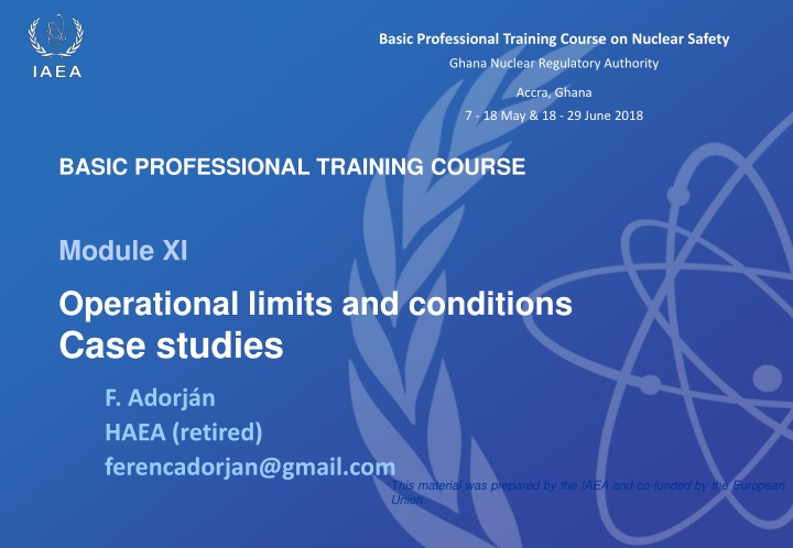 basic professional training course on nuclear