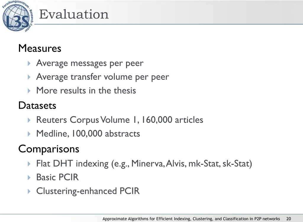 evaluation