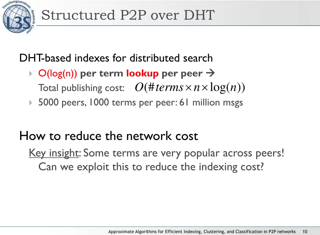 structured p2p over dht 2