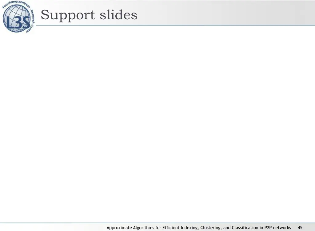 support slides