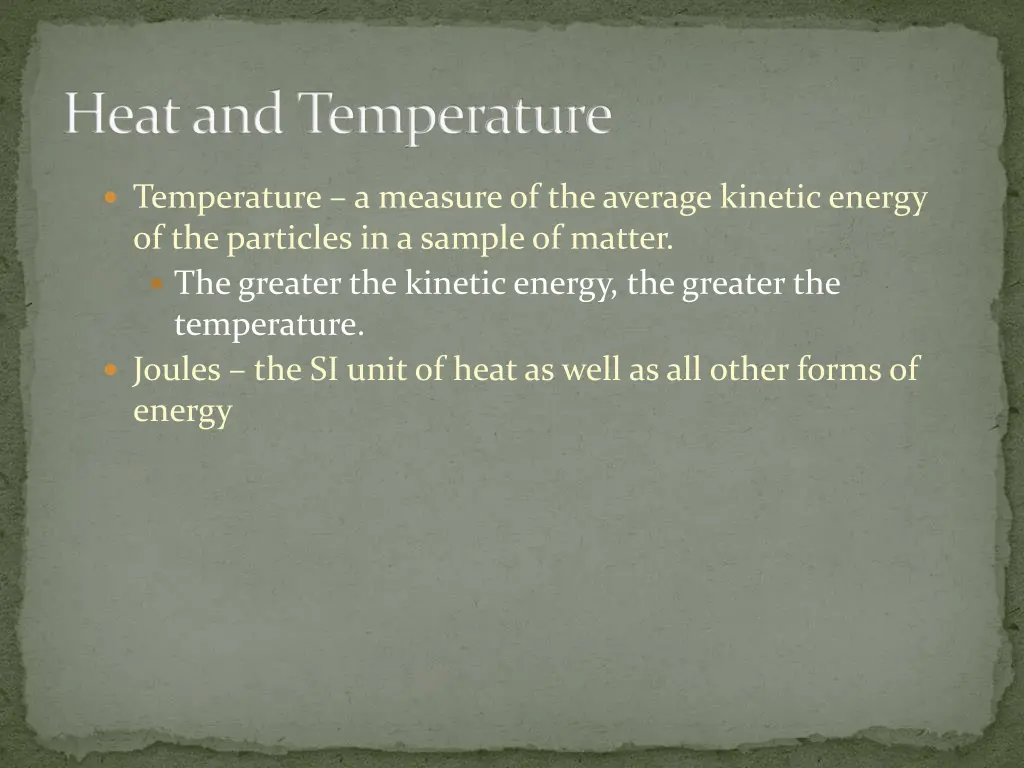 heat and temperature 2