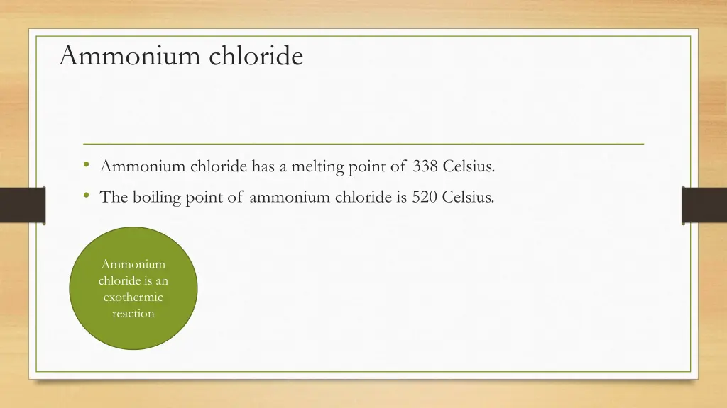 ammonium chloride
