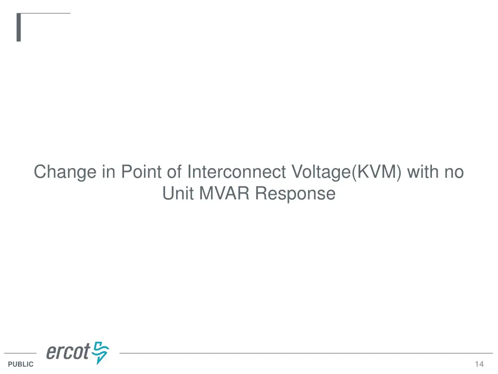 change in point of interconnect voltage kvm with