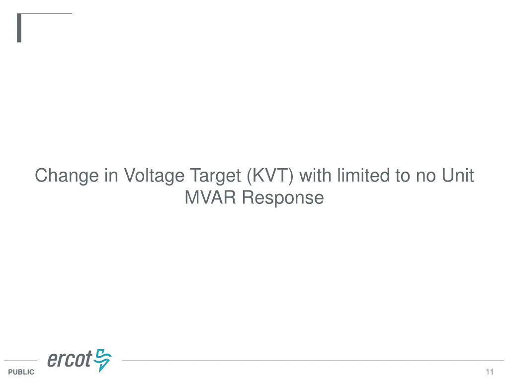 change in voltage target kvt with limited