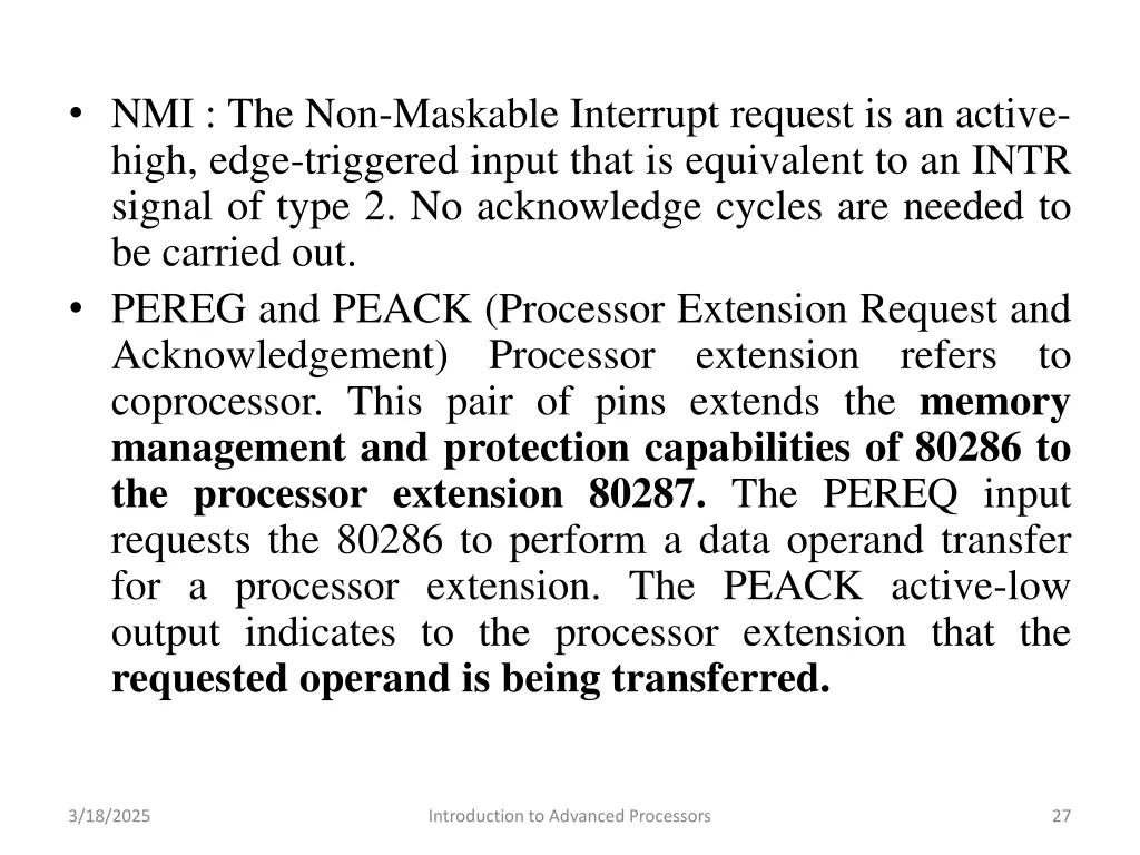 nmi the non maskable interrupt request