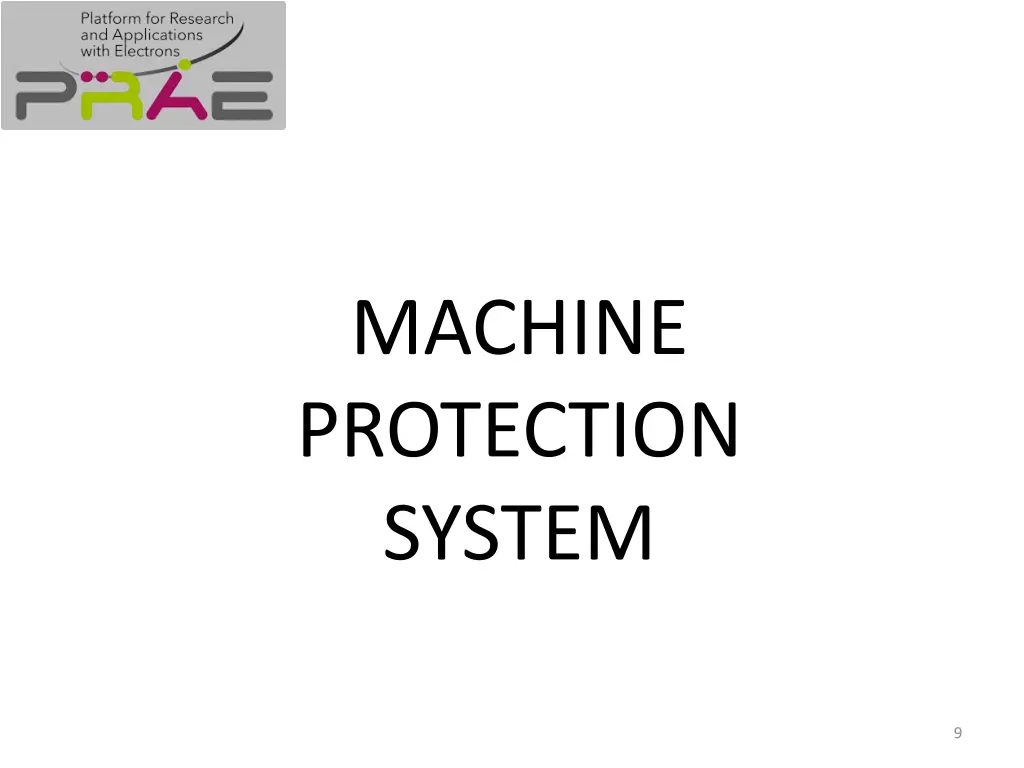 machine protection system