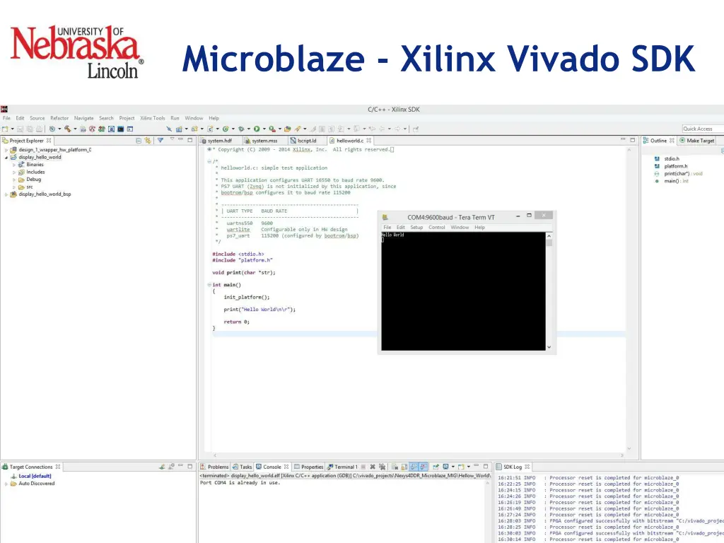 microblaze xilinx vivado sdk 2