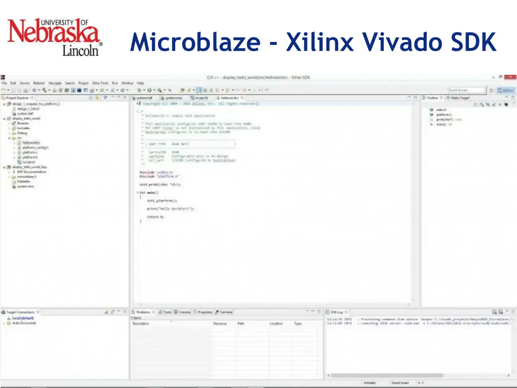 microblaze xilinx vivado sdk