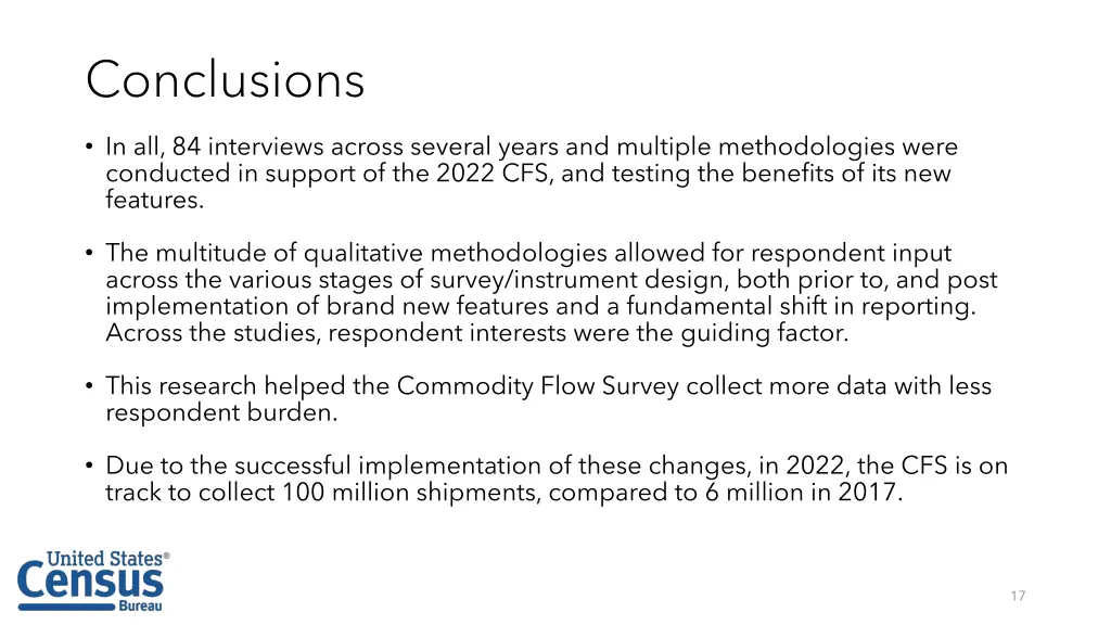 conclusions
