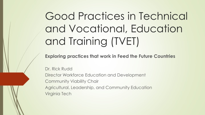 good practices in technical and vocational