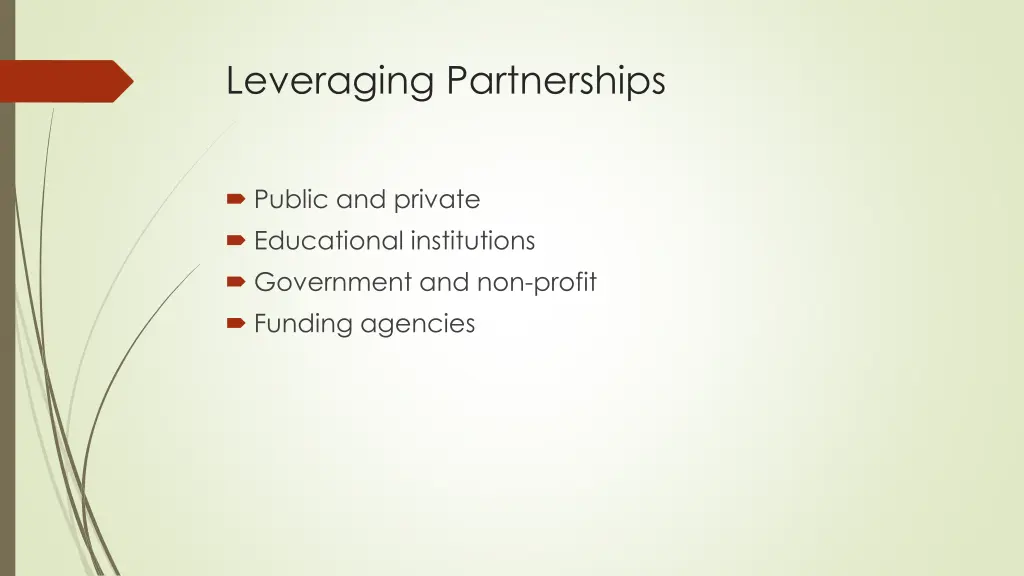 leveraging partnerships
