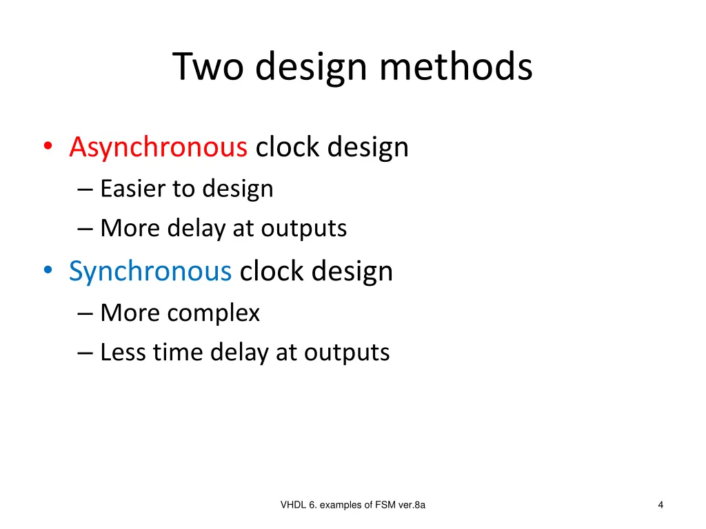 two design methods