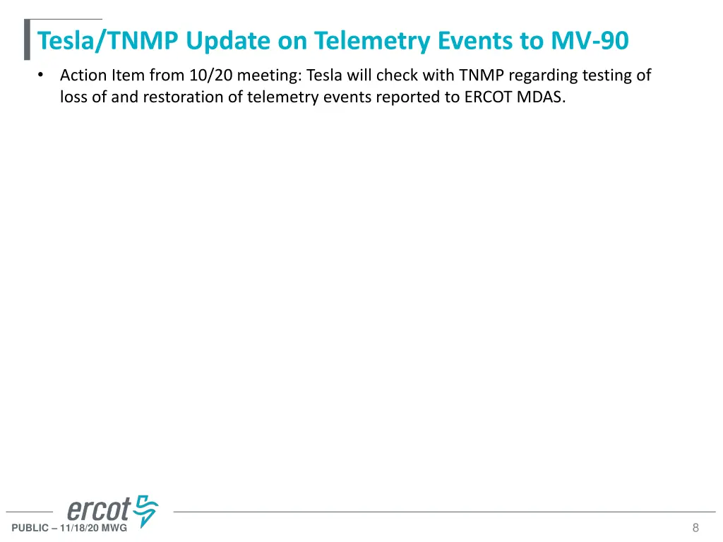 tesla tnmp update on telemetry events
