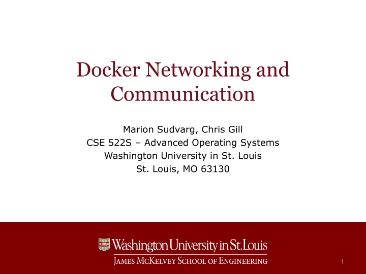 docker networking and communication
