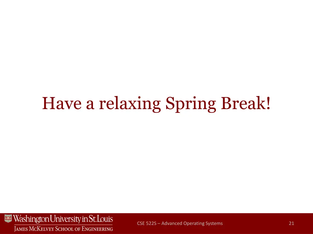 have a relaxing spring break