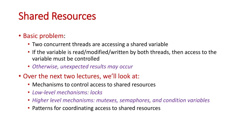 shared resources shared resources