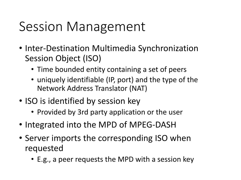 session management