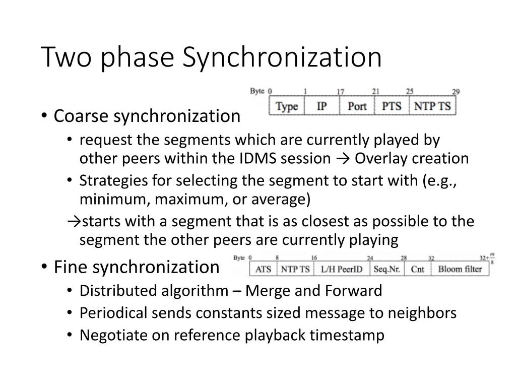 two phase synchronization