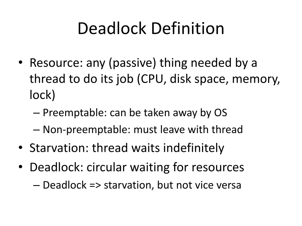deadlock definition