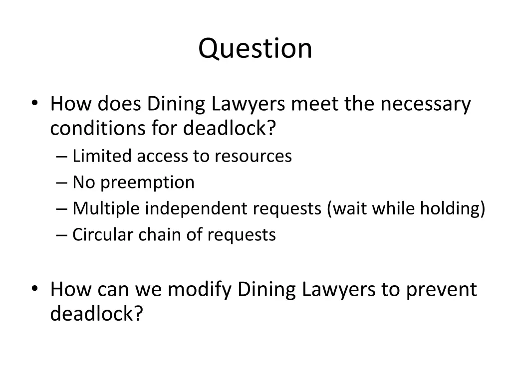 question