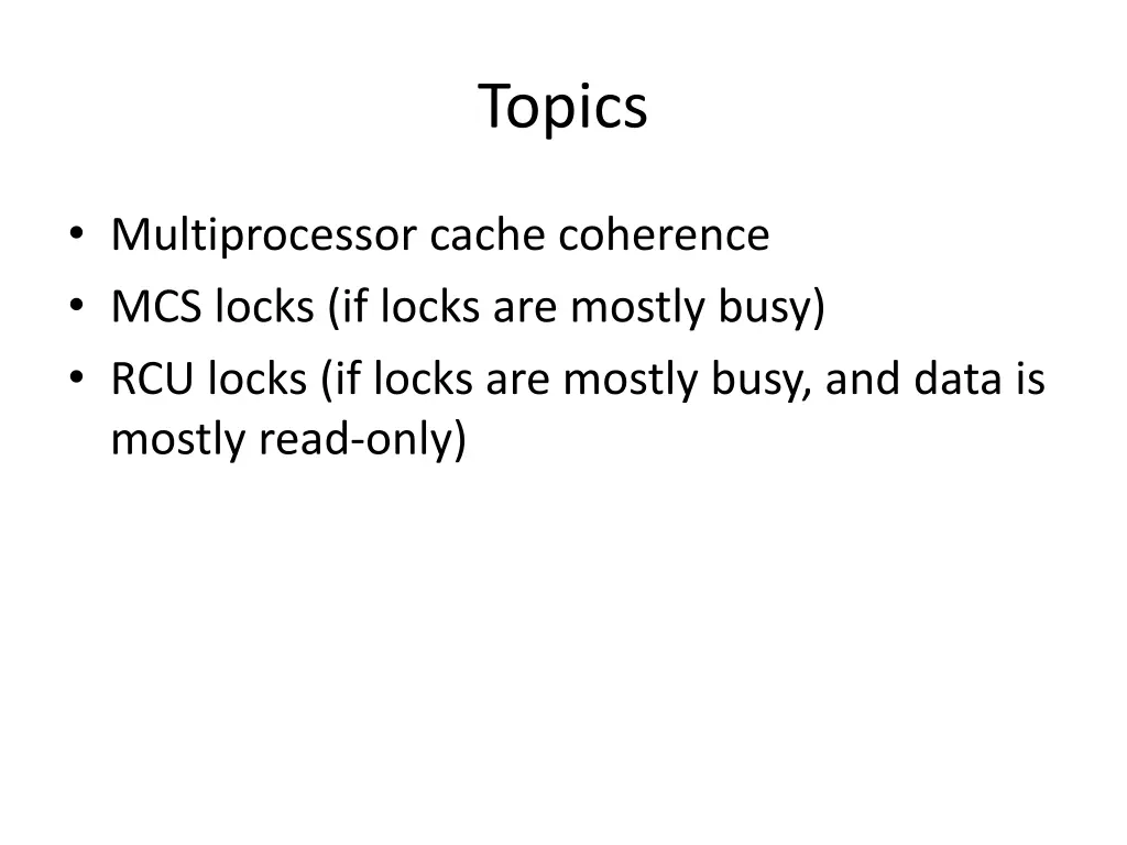 topics
