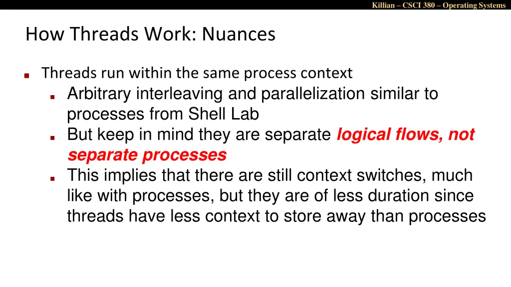 killian csci 380 operating systems 7