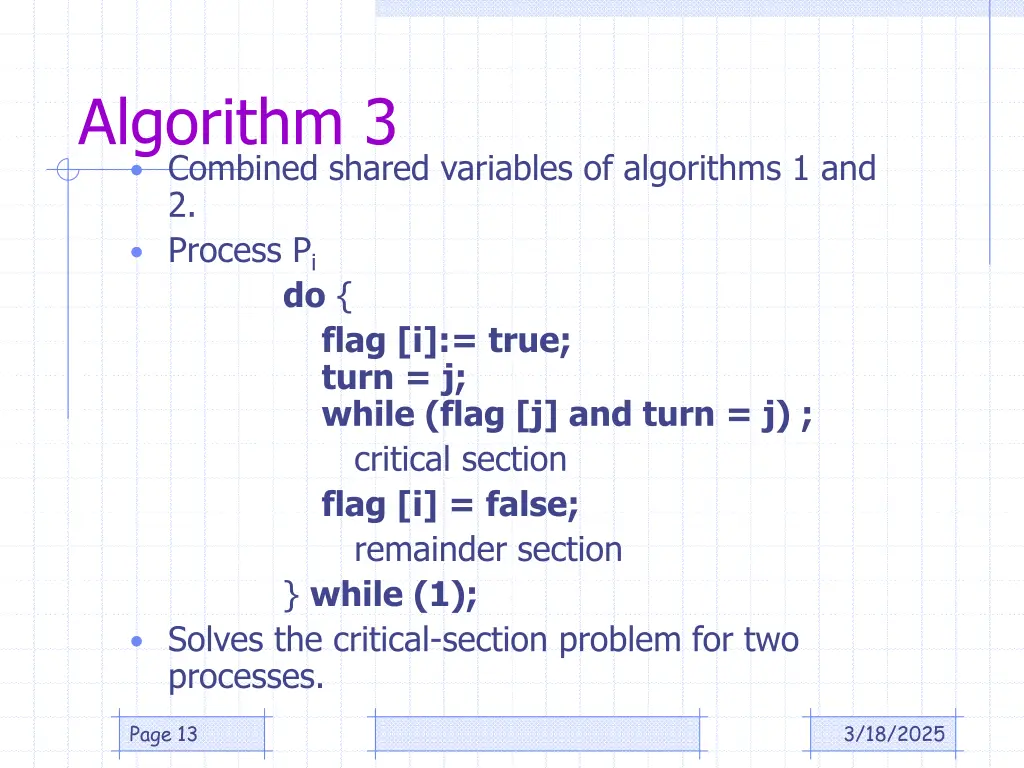 algorithm 3 combined shared variables