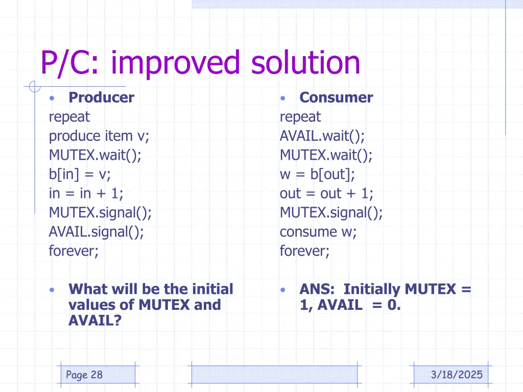 p c improved solution