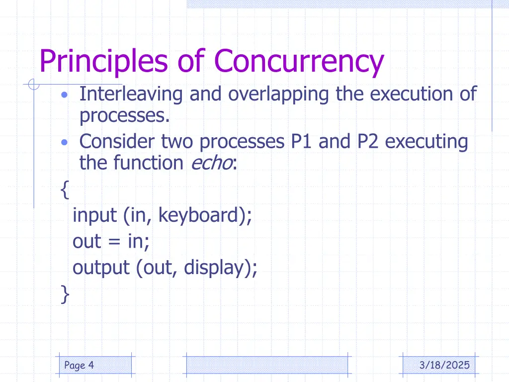 principles of concurrency interleaving