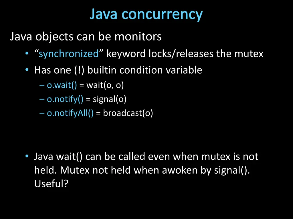 java concurrency