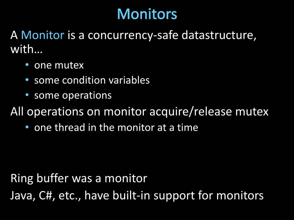monitors