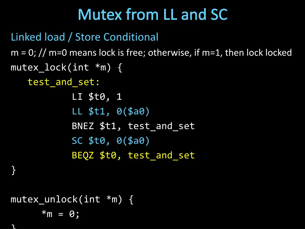 mutex from ll and sc 3