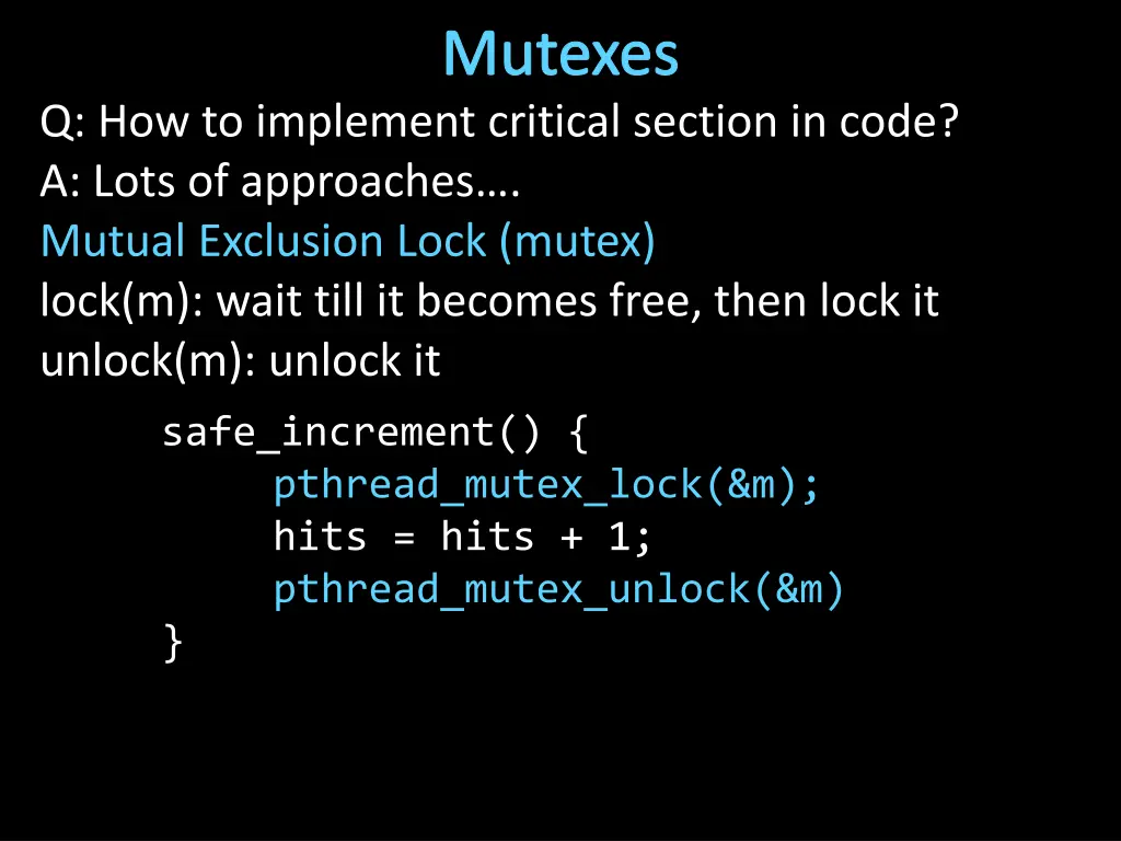 mutexes