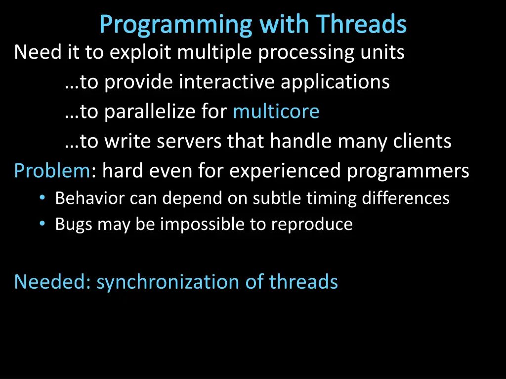programming with threads