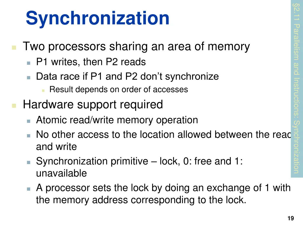 2 11 parallelism and instructions synchronization