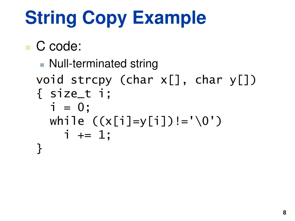 string copy example