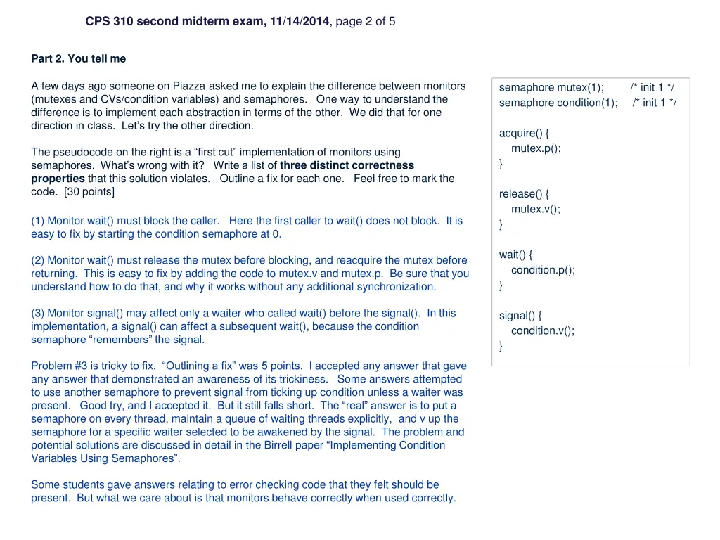 cps 310 second midterm exam 11 14 2014 page 2 of 5