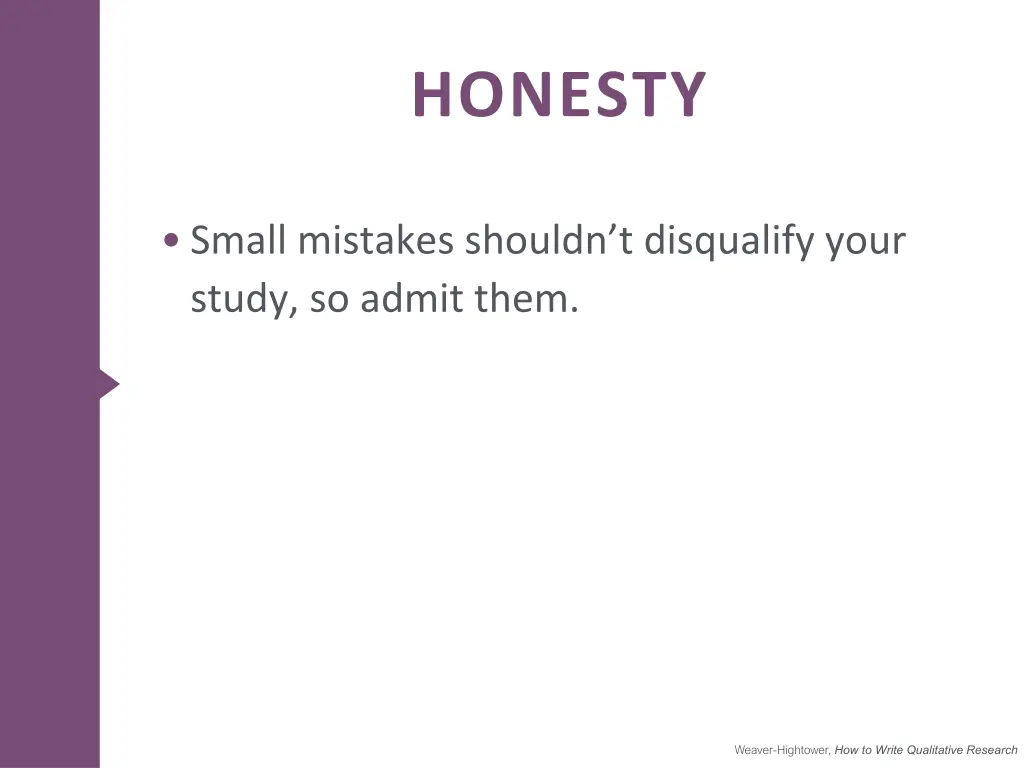honesty
