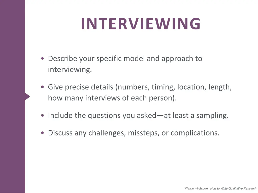 interviewing