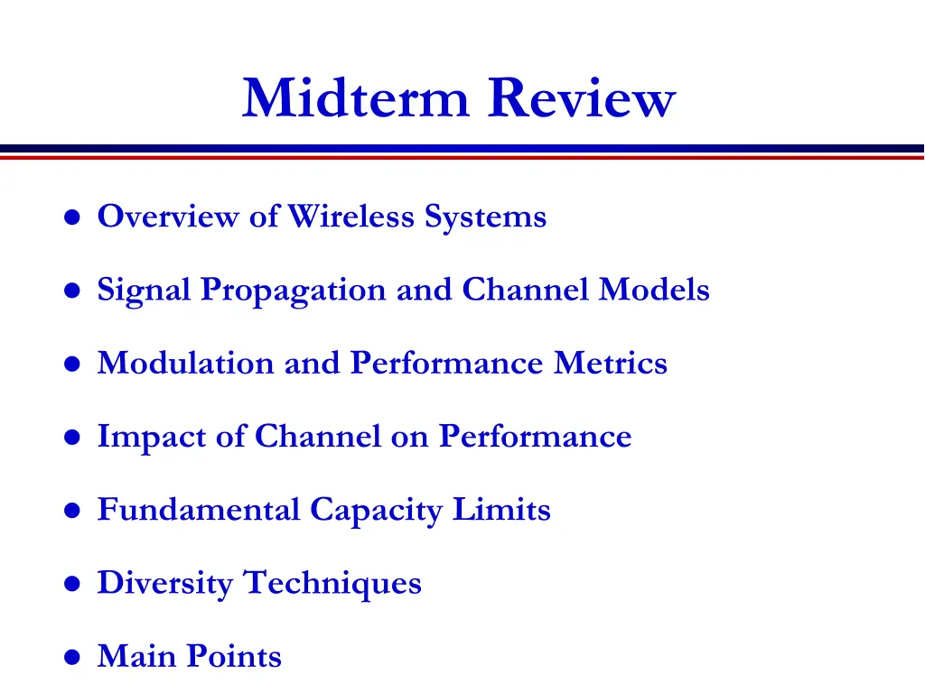 midterm review